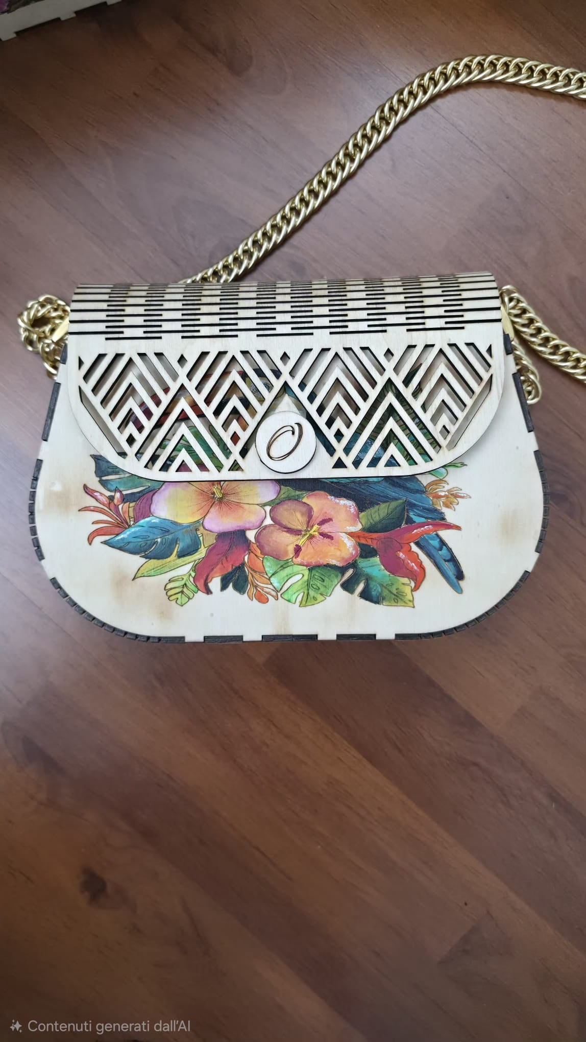 Borsa in Legno Grande Personalizzabile